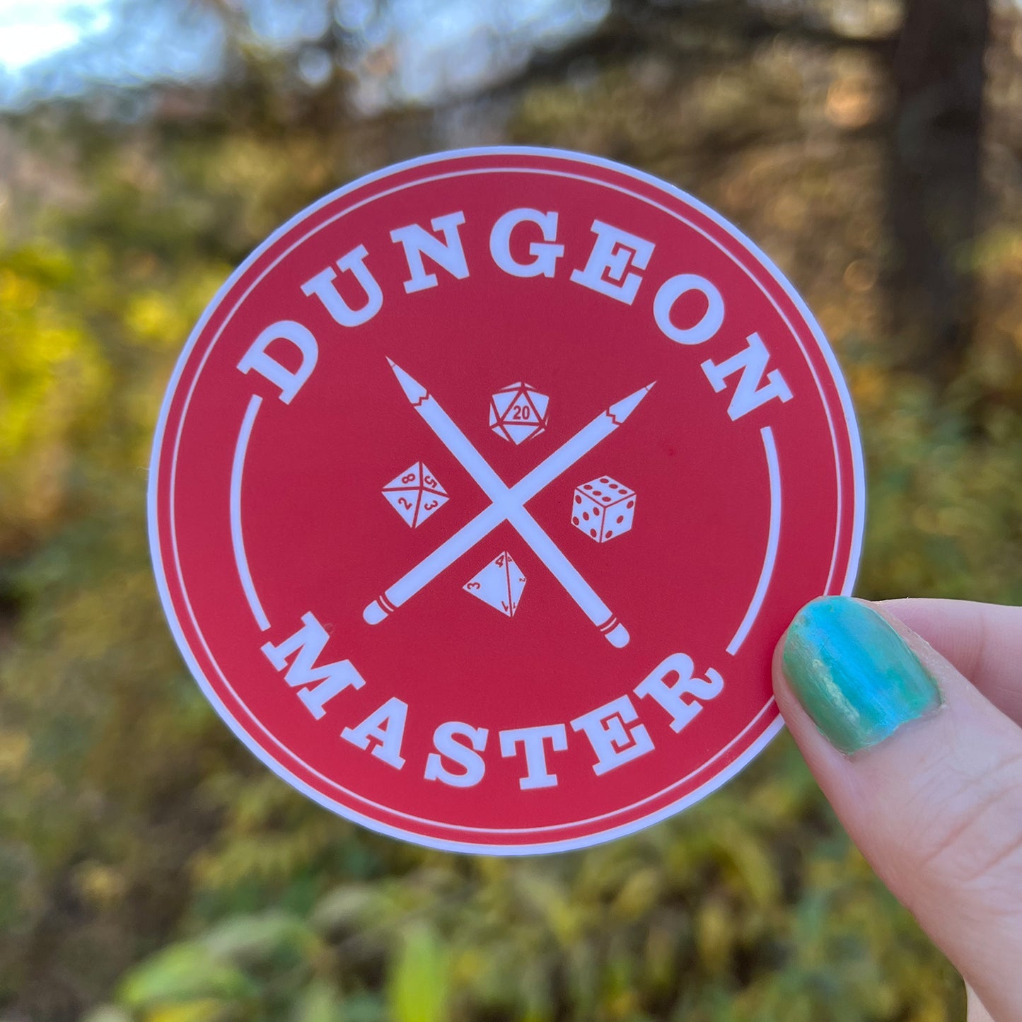 Dungeon Master Geeky 3" Vinyl Die Cut Sticker