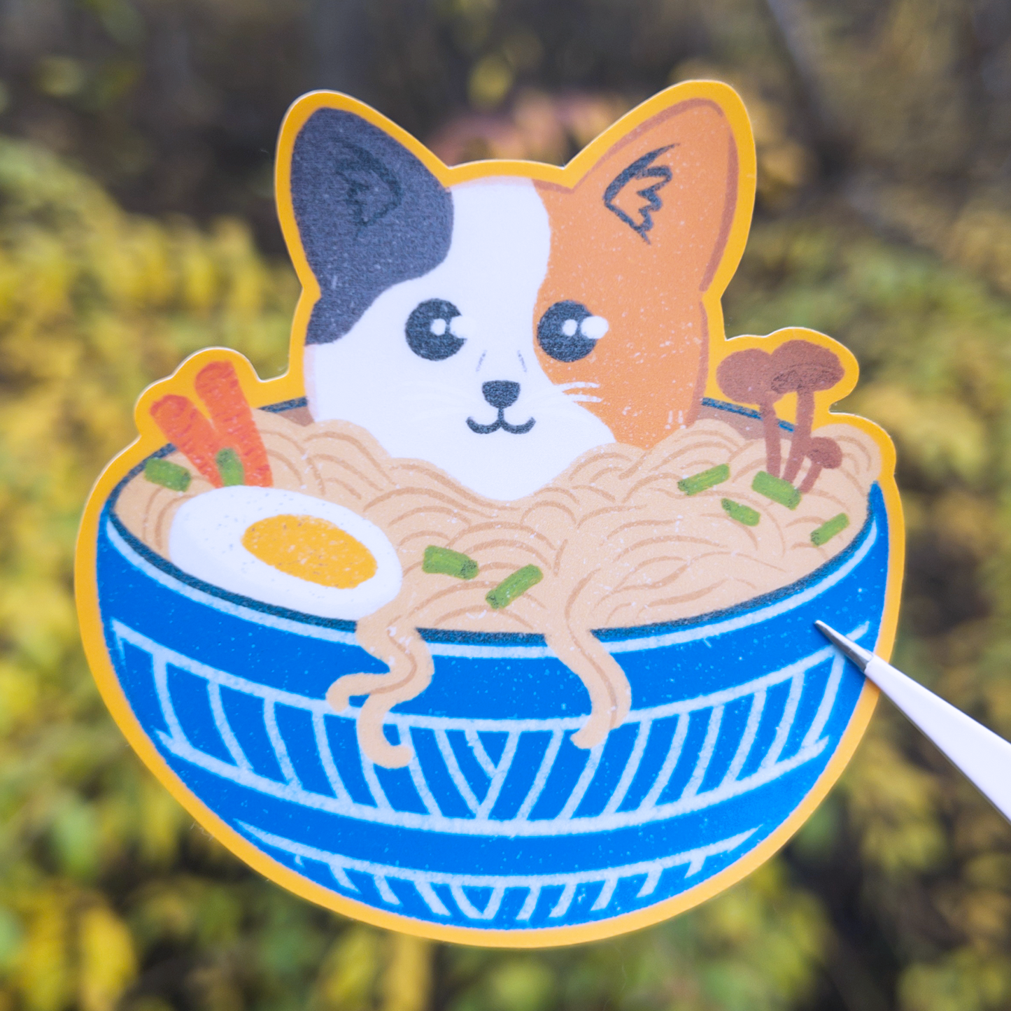 Ramen Cat 3" Vinyl Sticker
