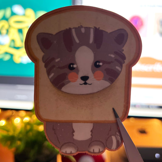 Bread Cat 3" Vinyl Sticker