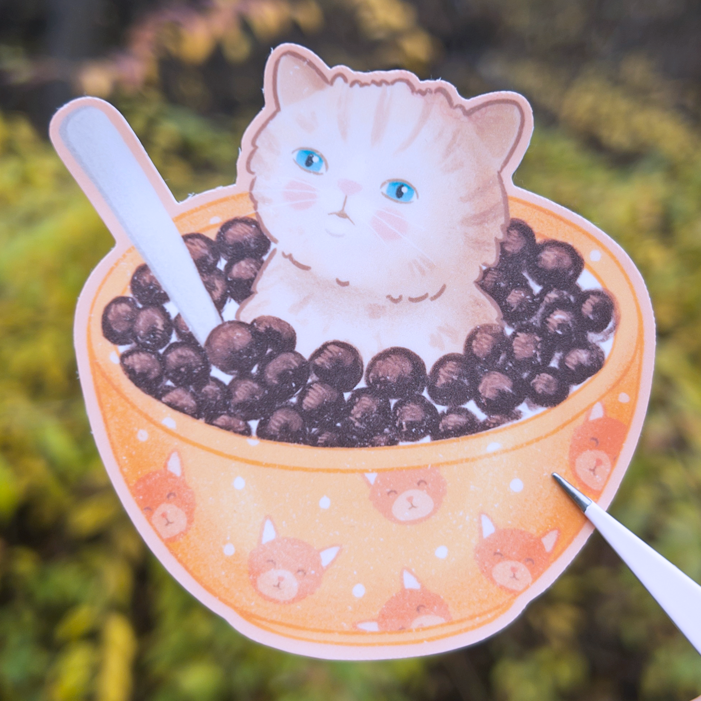 Cereal Cat 3" Vinyl Sticker