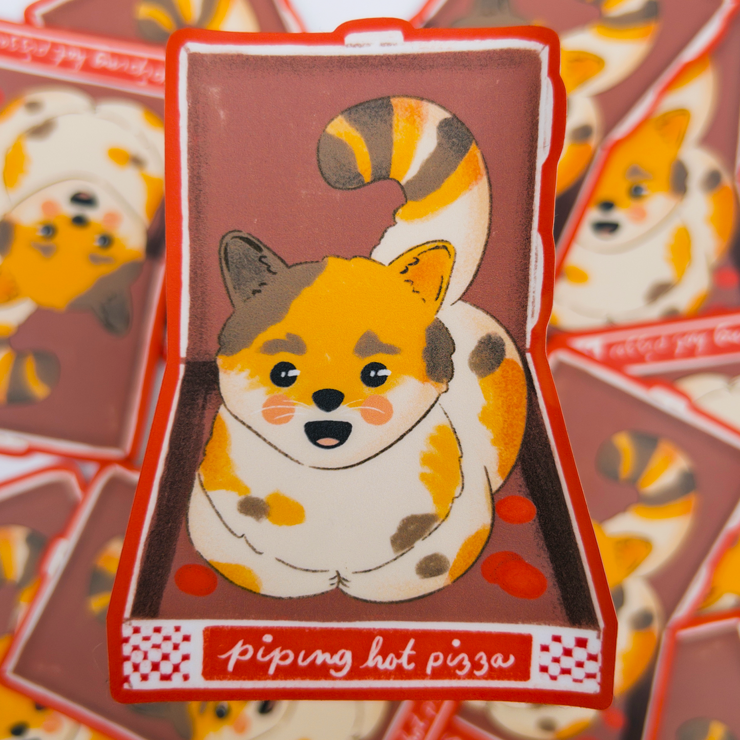 Pizza Cat 3" Vinyl Sticker