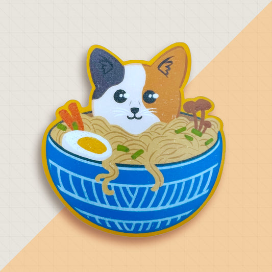 Ramen Cat 3" Vinyl Sticker