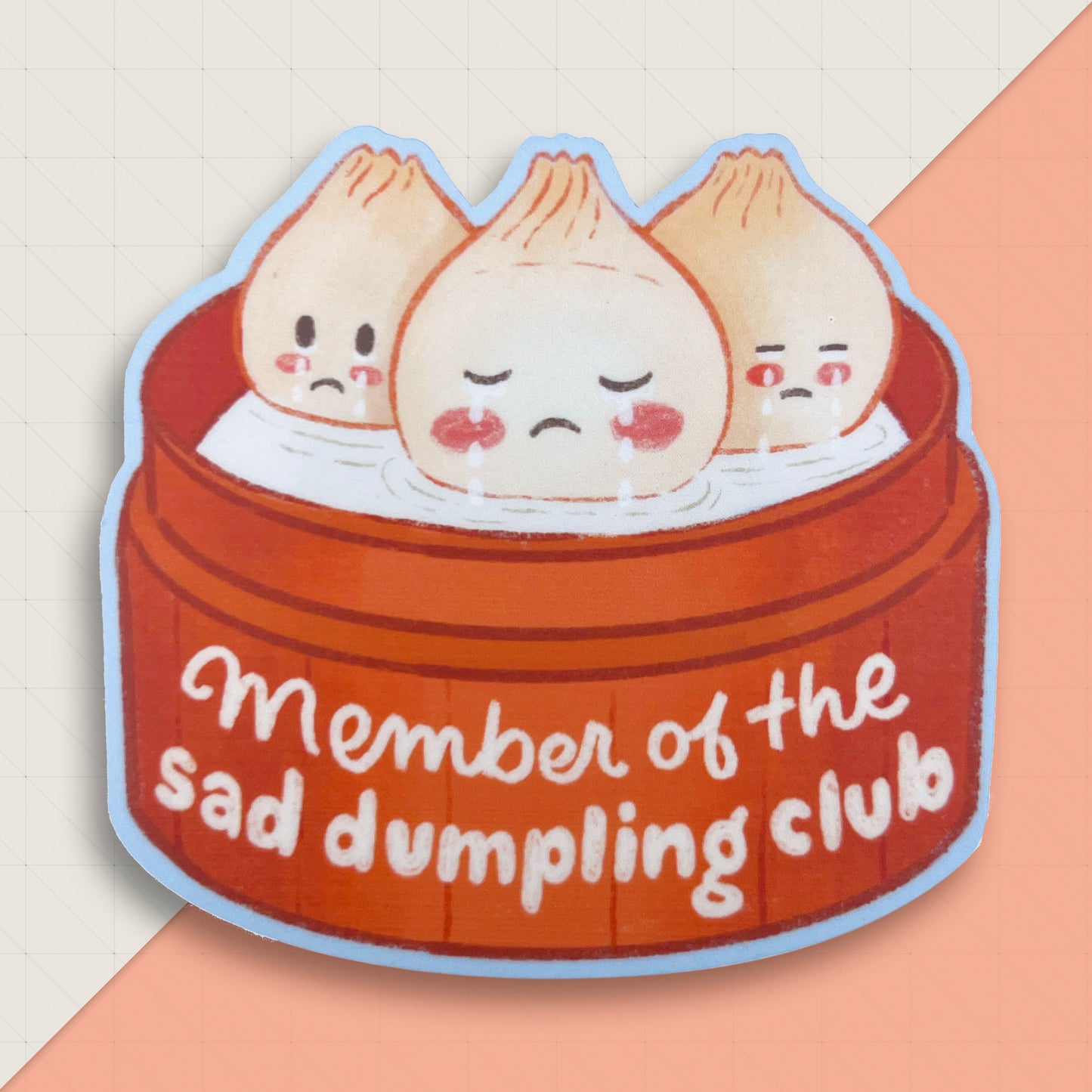 Member Of the Sad Dumpling Club 3" Vinyl Sticker